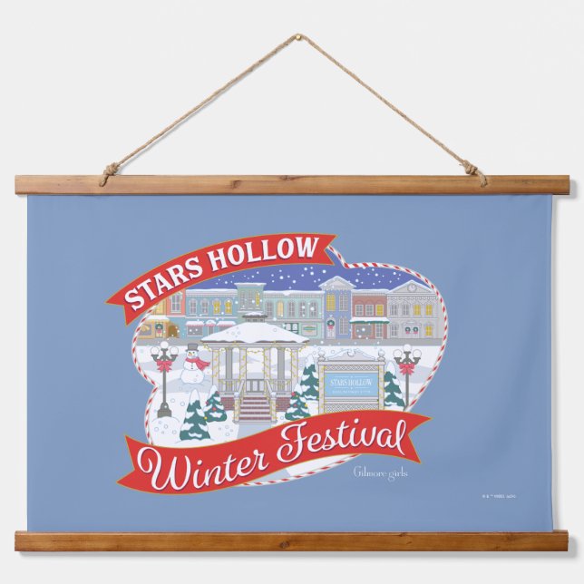Gilmore Girls | Stars Hollow Winter Festival Hanging Tapestry (Front)