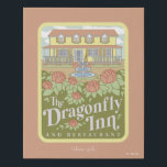 Gilmore Girls | The Dragonfly Inn & Restaurant Faux Canvas Print<br><div class="desc">Relive the welcoming comfort of the Dragonfly Inn with this elegant illustration of the iconic bed and breakfast. Surrounded by blooming flowers and the inn's charming facade,  this design is perfect for a wide range of products. It’s the perfect way to celebrate the hospitality and heart of Stars Hollow.</div>