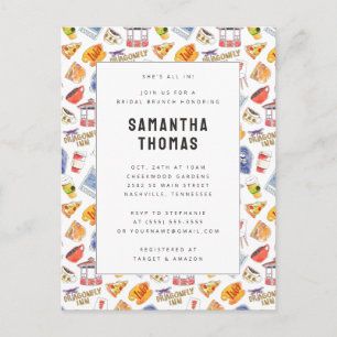 Gilmore Girls Watercolor Icons Bridal Brunch Postcard