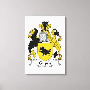 Gilpin Family Crest Canvas Print