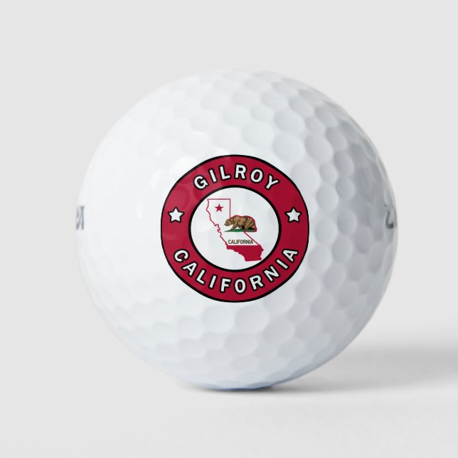 Gilroy California Golf Balls (Front)