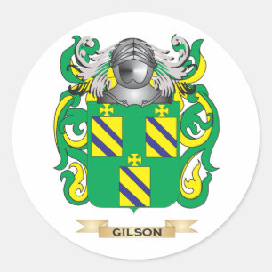 Gilson Coat of Arms (Family Crest) Classic Round Sticker