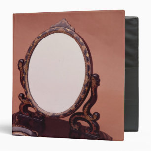 Gilt-painted papier-mache mirror, c.1890 binder