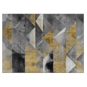 Gilt Reflections I Cutting Board