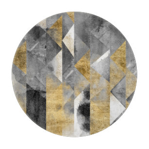 Gilt Reflections I Cutting Board