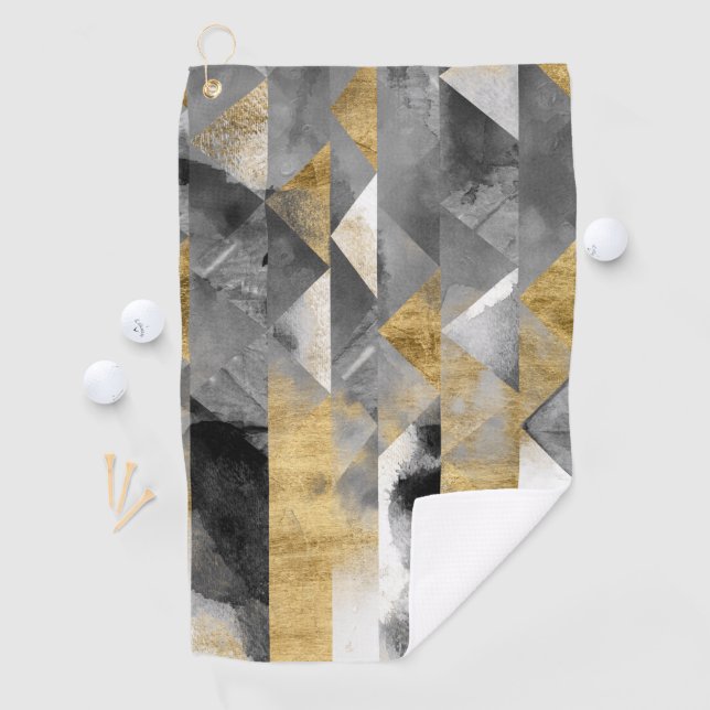 Gilt Reflections I Golf Towel (InSitu)