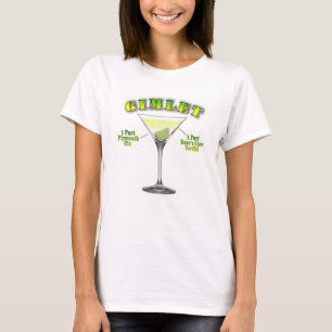 Gimlet Martini Cocktail Recipe Art T-Shirt