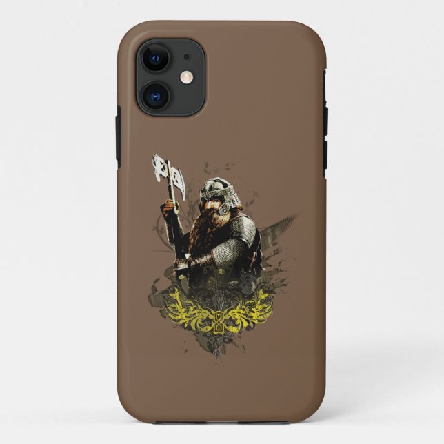 GIMLI™ With Axe Vector Collage Case-Mate iPhone Case (Back)