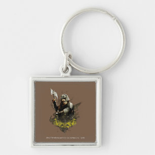 GIMLI™ With Axe Vector Collage Keychain