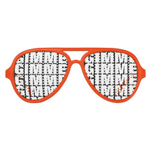Gimme Gimme Gimme party shades funny sunglasses