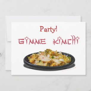Gimme Kimchi Kimchi Lovers Invitation