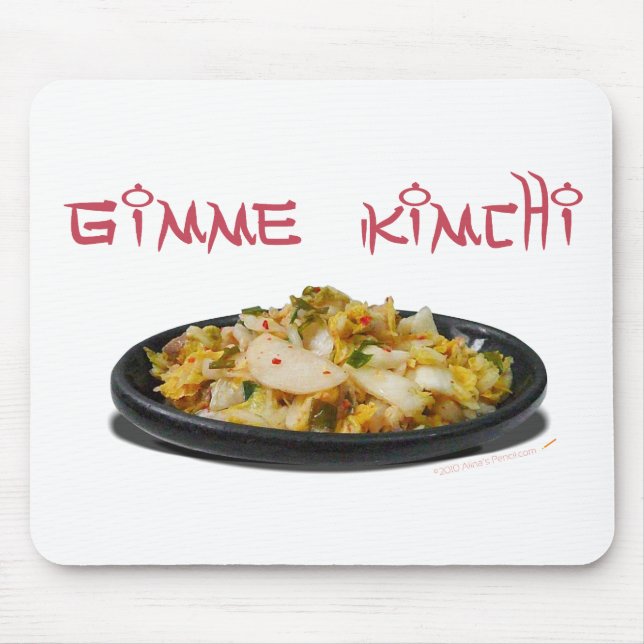 Gimme Kimchi Kimchi Lovers Mousepad or Mouse Mat (Front)