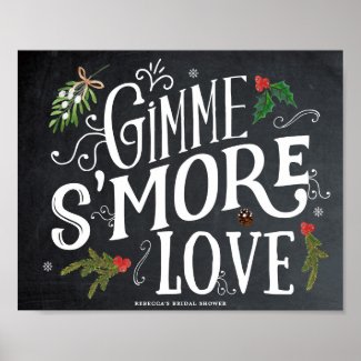 gimme smore love christmas favours sign
