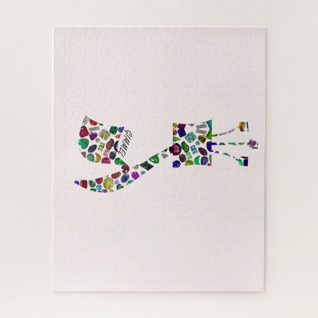 Gimmel - Hebrew Letter Jigsaw Puzzle (Vertical)
