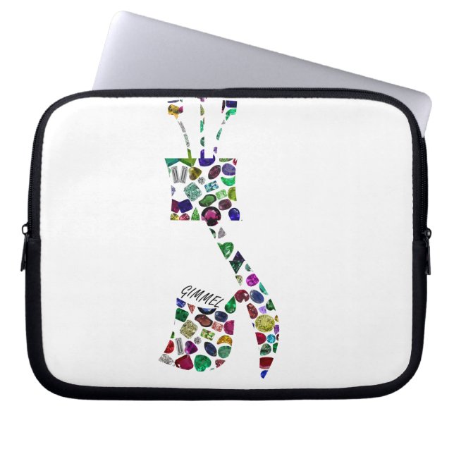Gimmel - Hebrew Letter Laptop Sleeve (Front)