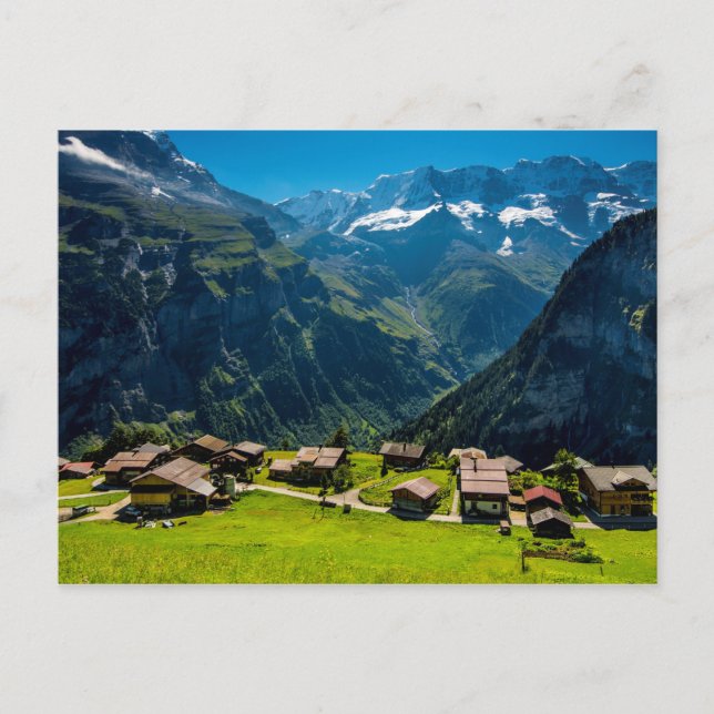 Gimmelwald In Swiss Alps - Switzerland Postcard (Front)