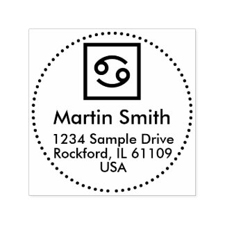 Gimmick with Fonts Signs & Letters - Frame = dot Self-inking Stamp