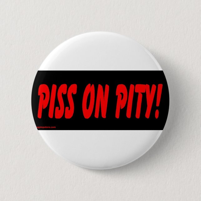 gimp humour 2 inch round button (Front)