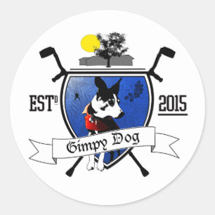 Gimpy Dog Ranch Crest Stickers