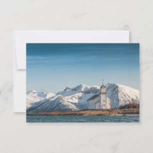 Gimsoy Church Lofoten Norway Card