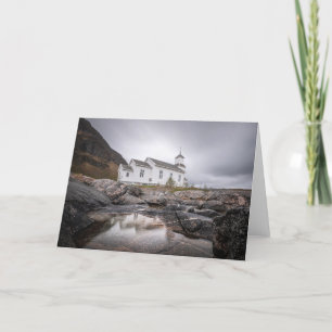 Gimsoy Church Lofoten Norway Card