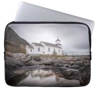 Gimsoy Church Lofoten Norway Laptop Sleeve