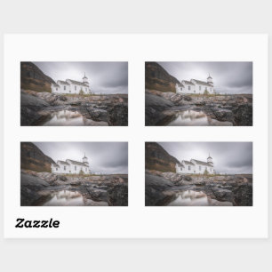 Gimsoy Church Lofoten Norway Sticker