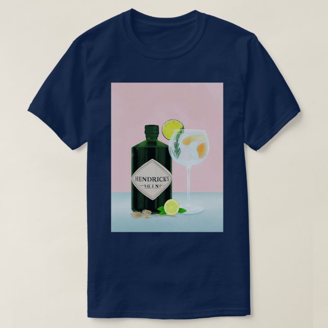 Gin Cocktail T-Shirt (Design Front)