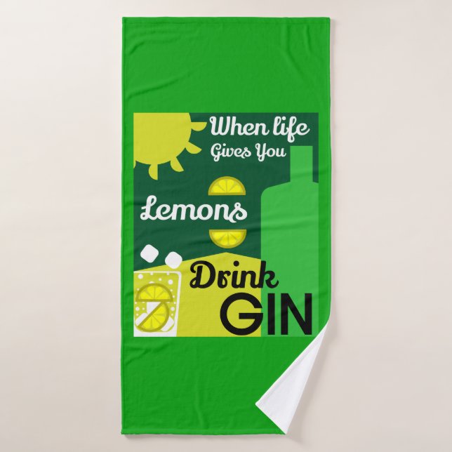 Gin Drinkers | Love Gin | Home Decor | Bars Servin Bath Towel (Bath Towel)