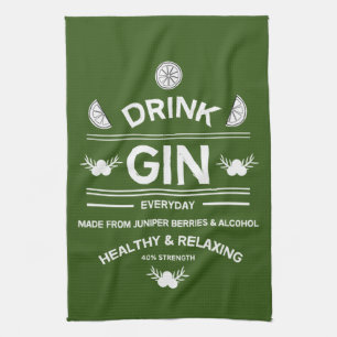 Gin Drinkers Love Gin Home Decor Bars Servin Kitchen Towel