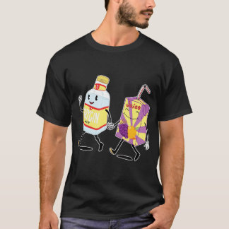 gin et jus drôle noir T-shirt
