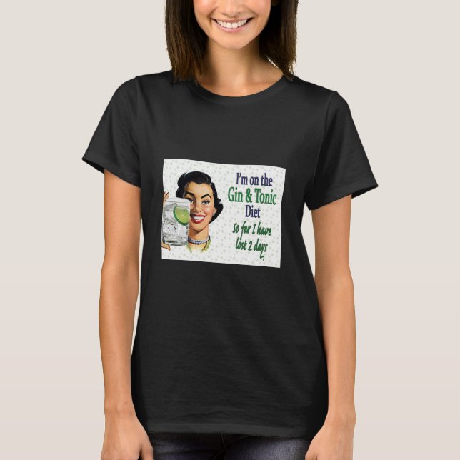 Gin féminin et T-shirt tonique (Devant)