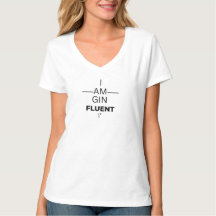 Gin Fluent dames V T-shirt cou