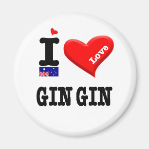 GIN GIN - I Love Magnet