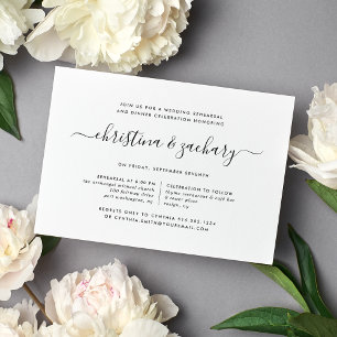 Gin Lane Rehearsal Dinner Invitation