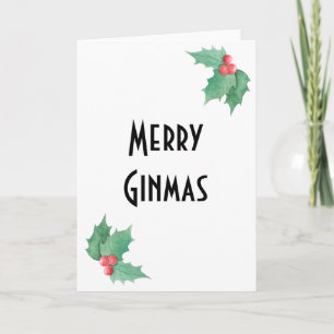 Gin Lover Christmas Card