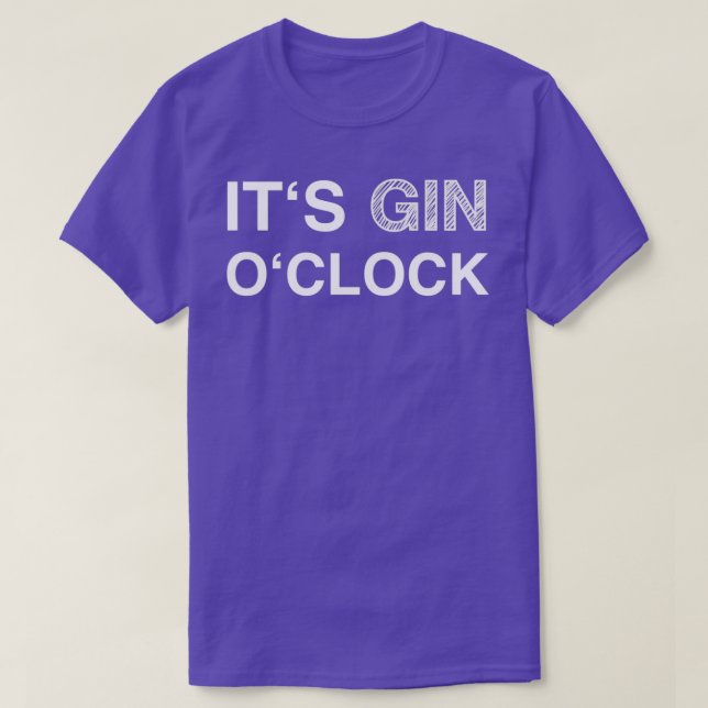 Gin Lover T-Shirt (Design Front)