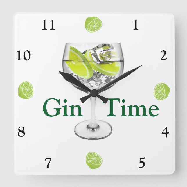 Gin Time Wall Clock (Front)