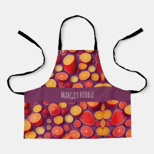 Gin Tonic Orange Colourful Pattern Apron