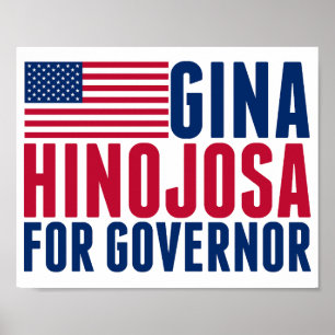 Gina Hinojosa for Governor 2026 Texas Election Poster