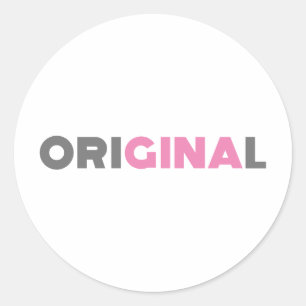 Gina Original Classic Round Sticker