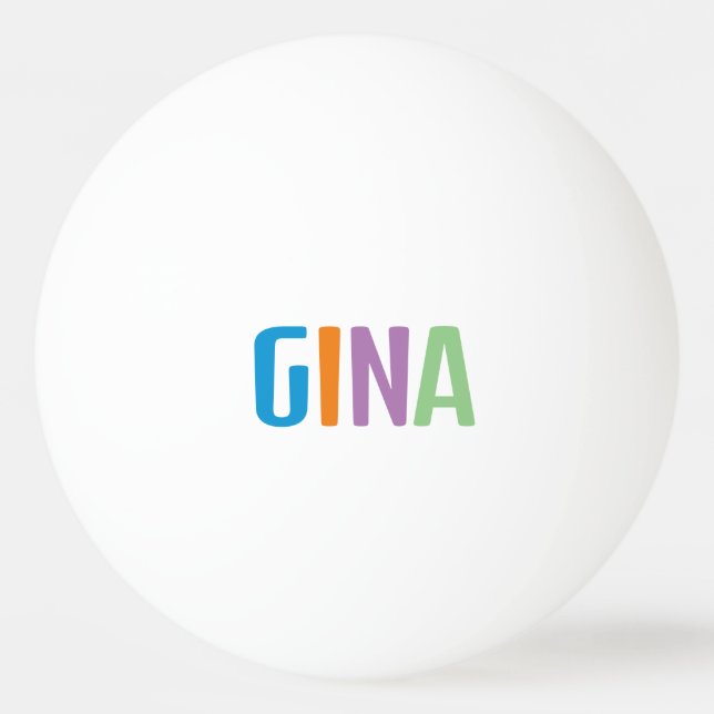 Gina Ping Pong Ball (Front)