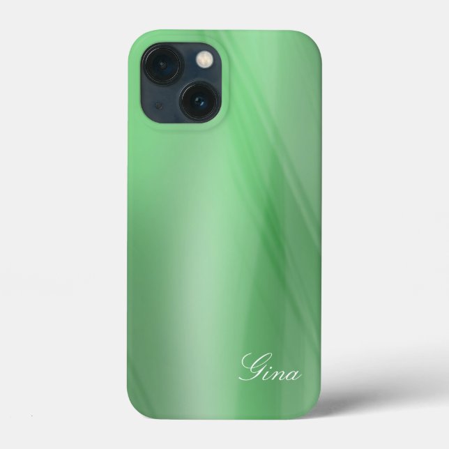Gina - Shades 2 - customize it - Green iPhone Case (Back)