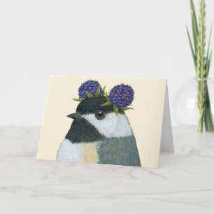 Gina the chickadee card