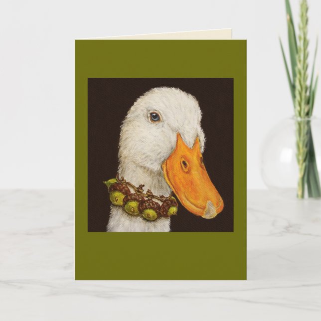 Gina the duck card (Front)