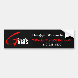 Gina's Bumper Sticker