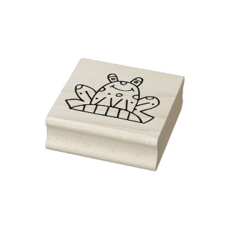 Gina's Frog Rubber Stamp