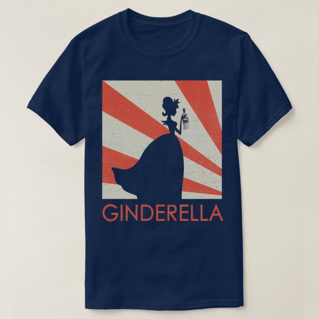 Ginderella Gin Bachelorette Party Bachelor Ideas 2 T-Shirt (Design Front)