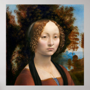 GINEVRA by LEONARDO DA VINCI 1474 Poster