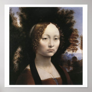 Ginevra de' Benci by Leonardo Da Vinci Poster